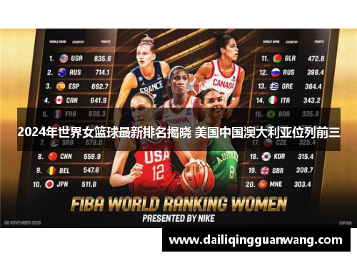 2024年世界女篮球最新排名揭晓 美国中国澳大利亚位列前三 2024年世界女篮球最新排名揭晓 美国中国澳大利亚位列前三